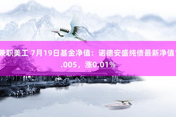 兼职美工 7月19日基金净值：诺德安盛纯债最新净值1.005，涨0.01%